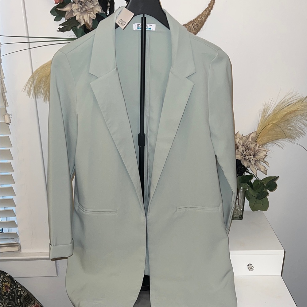 Light Sage Tailored Blazer